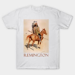 A Sioux Chief (1901) by Frederic Remington T-Shirt